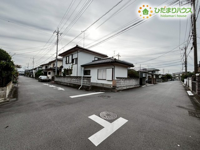 熊谷市上之　売地の前面道路含む現地写真