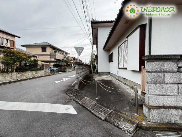 熊谷市上之　売地の前面道路含む現地写真