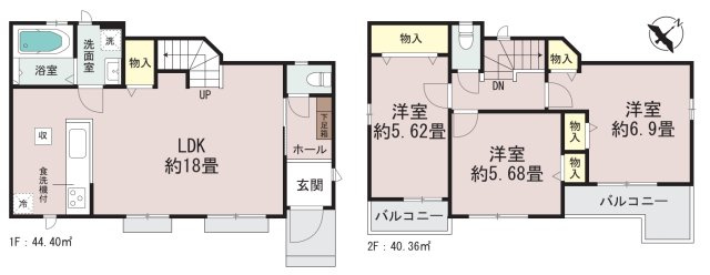 【間取り】 | 和光市白子3丁目　新築分譲住宅　全3棟（成増店） | ※図面と現況が異なる場合は現況優先となります。