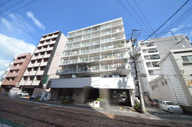 ハイツ西翠苑の外観|小網町電停徒歩1分