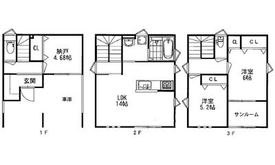 庚午南二丁目の間取り|草津電停徒歩12分