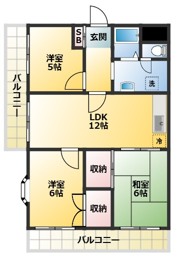 サムソンコートの間取り