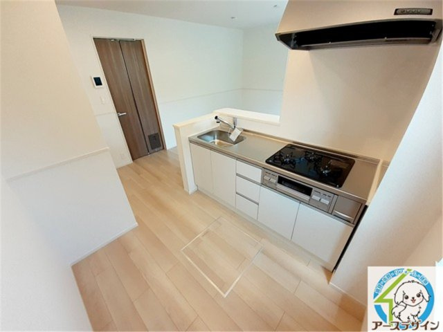 シャン・ド・プレールAのキッチン|※パース写真