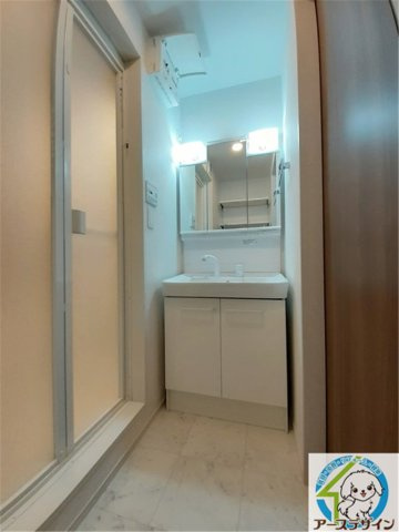 シャン・ド・プレールAの洗面所|※パース写真