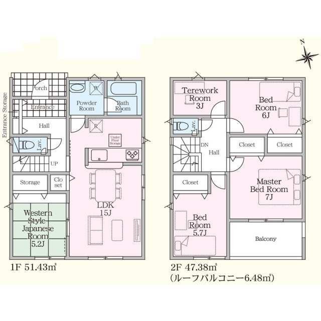 クレイドルガーデン宇都宮市中岡本町第10　新築一戸建ての間取り