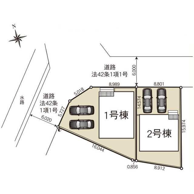 クレイドルガーデン宇都宮市中岡本町第10　新築一戸建ての区画図