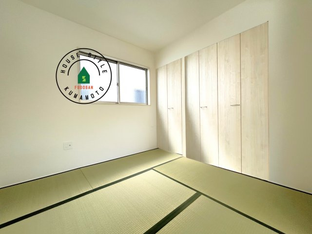 合志市須屋第10-2棟（2号棟）　の内観：施工例|柔らかい畳が心地よい和室