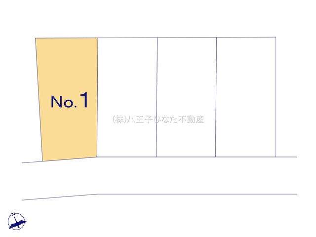 『八王子市土地』八王子市兵衛2-18-34【仲介手数料無料】の区画図|～仲介手数料無料☆八王子ひなた不動産～八王子市兵衛　売地
