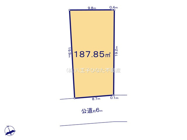 『八王子市土地』八王子市兵衛2-18-34【仲介手数料無料】の土地図|～仲介手数料無料☆八王子ひなた不動産～八王子市兵衛　売地
