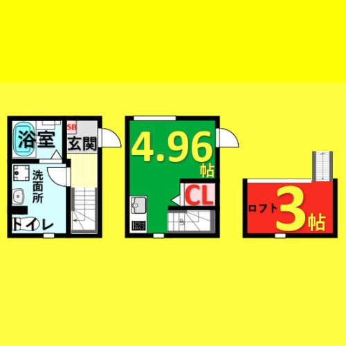 ARMY II　名古屋市賃貸　仲介手数料無料の間取り