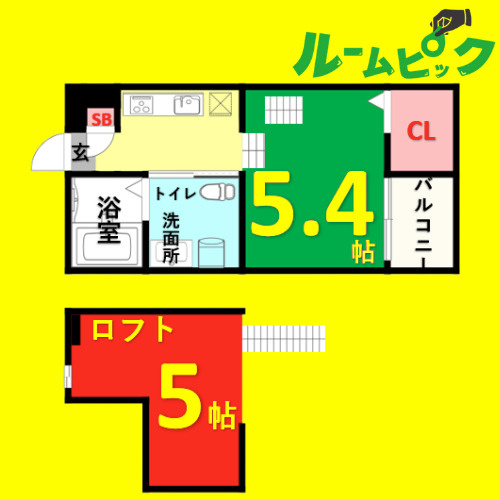 Jeunesse石場(ジュネスイシバ)　名古屋市賃貸　仲介手数料無料の間取り