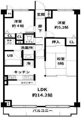 リーガル堺の間取り