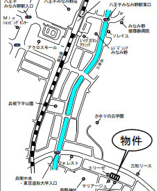 『八王子市土地』八王子市兵衛2-18-37【仲介手数料無料】の地図|～仲介手数料無料☆八王子ひなた不動産～八王子市兵衛　売地
