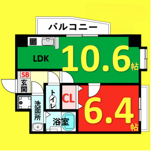 クイーンズ・スクエア　名古屋市賃貸　仲介手数料無料の間取り