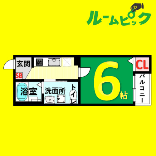 T.A　柵下町2丁目　名古屋市賃貸　仲介手数料無料の間取り