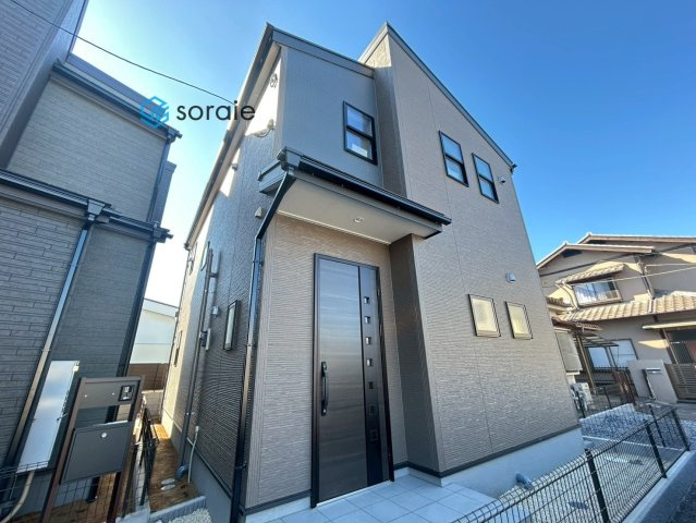 入間仏子第7期全3棟　新築戸建　リーブルガーデンの外観|令和8年2月2日撮影。