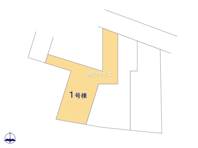 入間仏子第7期全3棟　新築戸建　リーブルガーデンの区画図|令和8年2月2日撮影。