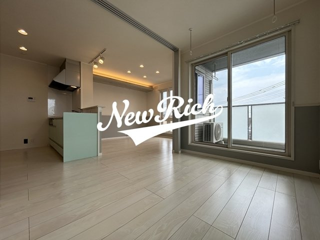 前橋市鳥羽町のアパートのバルコニー