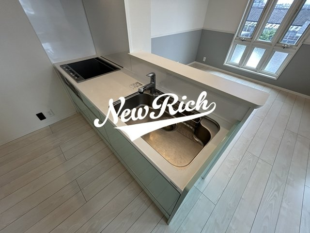 前橋市鳥羽町のアパートのキッチン