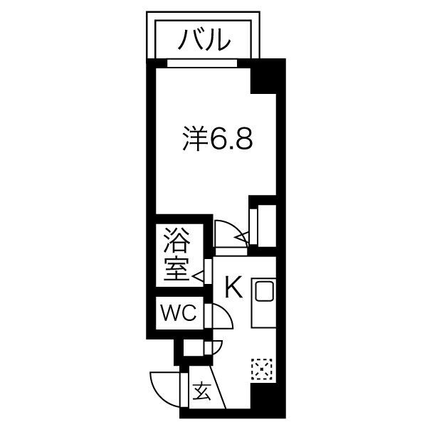 クレストステージ名駅の間取り