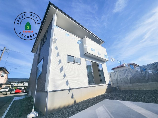 筑紫野市針摺南1丁目第1-1棟(1号棟)の外観|デザイン性のある外観です。