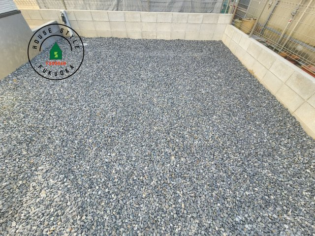 筑紫野市針摺南1丁目第1-1棟(1号棟)の庭|お庭で自由な時間を過ごせます。