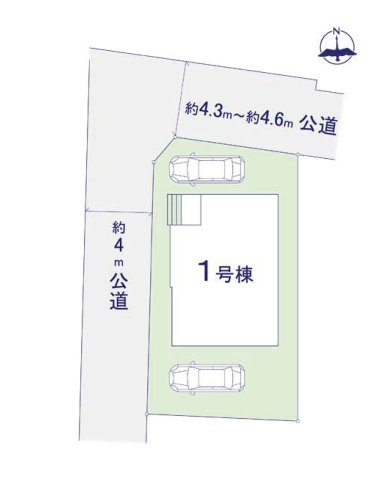 筑紫野市針摺南1丁目第1-1棟(1号棟)の区画図|配置図（1号棟）
