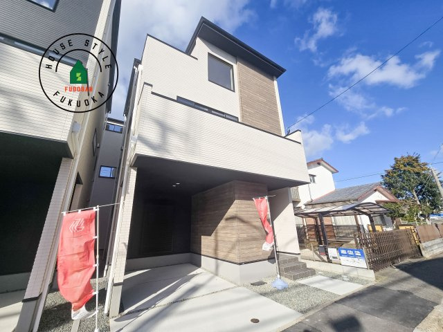 福岡市西区小戸3丁目第4-3棟(2号棟)の外観|デザイン性のある外観です。