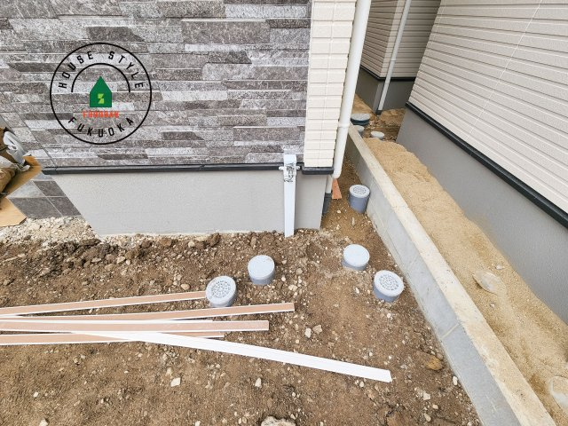 福岡市西区小戸3丁目第4-3棟(1号棟)の庭|お庭で自由な時間を過ごせます。