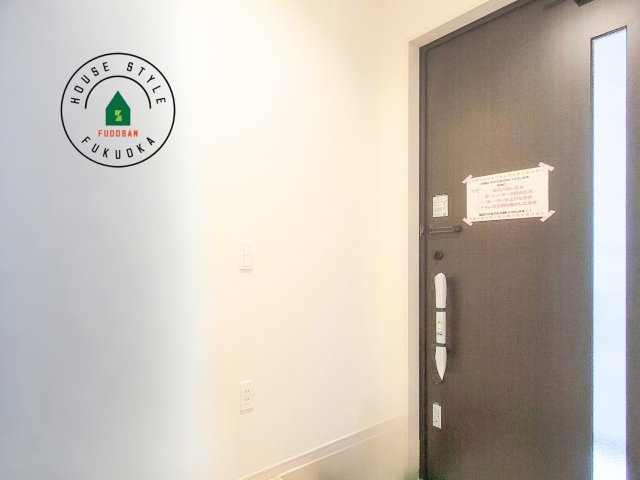 福岡市東区千早1丁目第2-2棟(1号棟)の内観：施工例|二重ロックでしっかり防犯対策ができます。