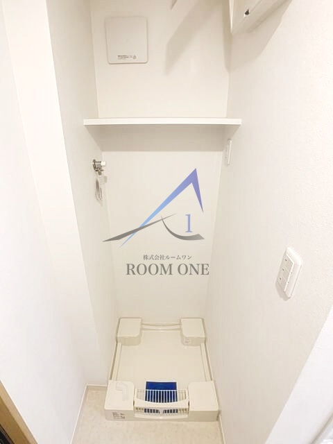 プチハウス２の設備|洗濯機置き場です。