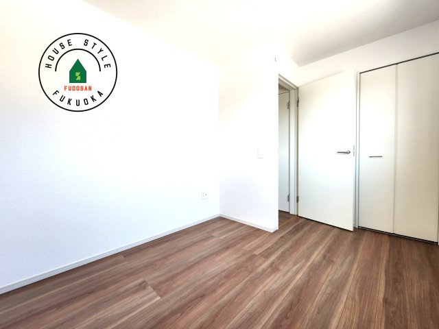 福岡市西区愛宕浜第1-3棟（2号棟）　の和室|将来的に、琉球畳を引きまして和室風にすることも可能です。