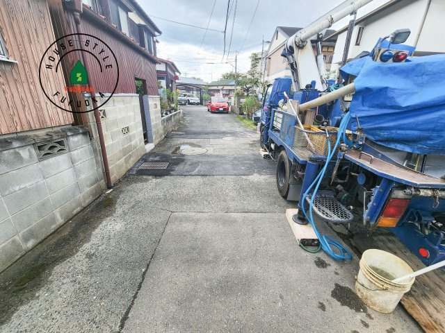 大野城市白木原4丁目第1-2棟（2号棟）　の前面道路含む現地写真|前面道路です。