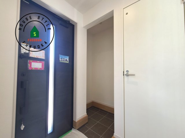 大野城市白木原4丁目第1-2棟（2号棟）　の内観：施工例|二重ロックでしっかり防犯対策ができます。