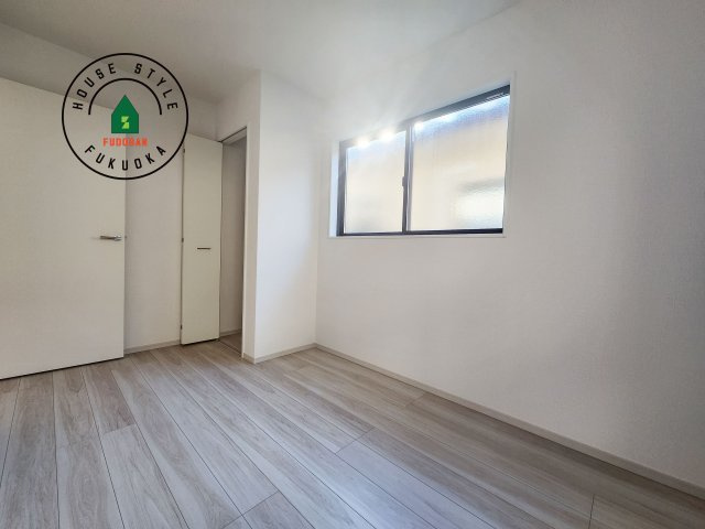 筑紫野市牛島第1-1棟（1号棟）　の和室|将来的に、琉球畳を引きまして和室風にすることも可能です。