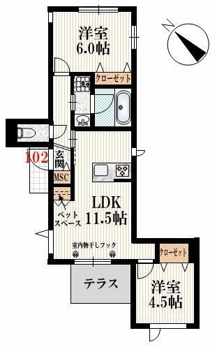 【間取り】 | WALD-N