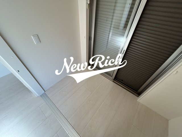 前橋市大利根町１丁目のアパートのバルコニー