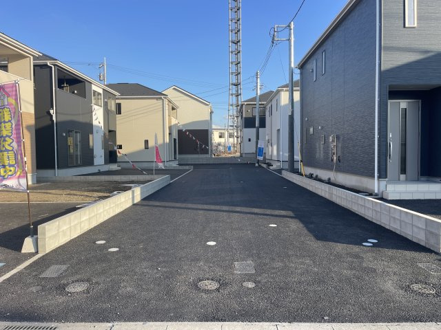クレイドルガーデン宇都宮市川田町第６　新築一戸建ての前面道路含む現地写真|前面道路含む現地写真です