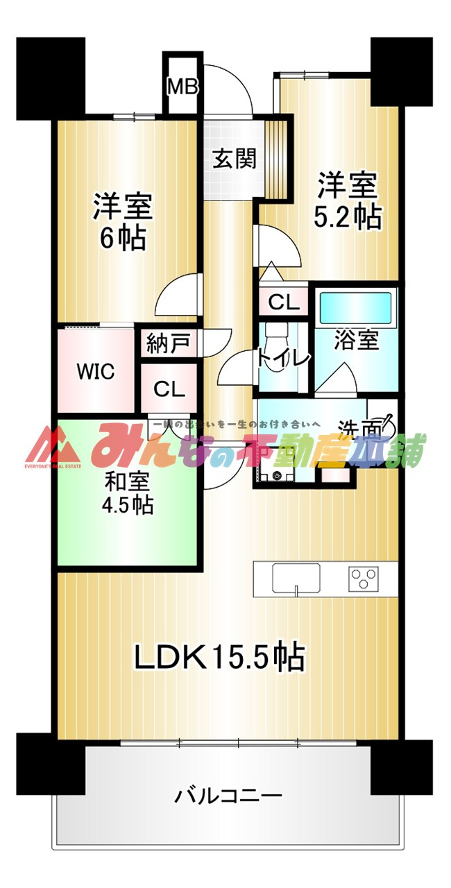 ライオンズ西鉄久留米駅前の間取り