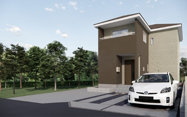 いろどりアイタウン那須塩原並木町　1号棟の外観|日当たり良好です