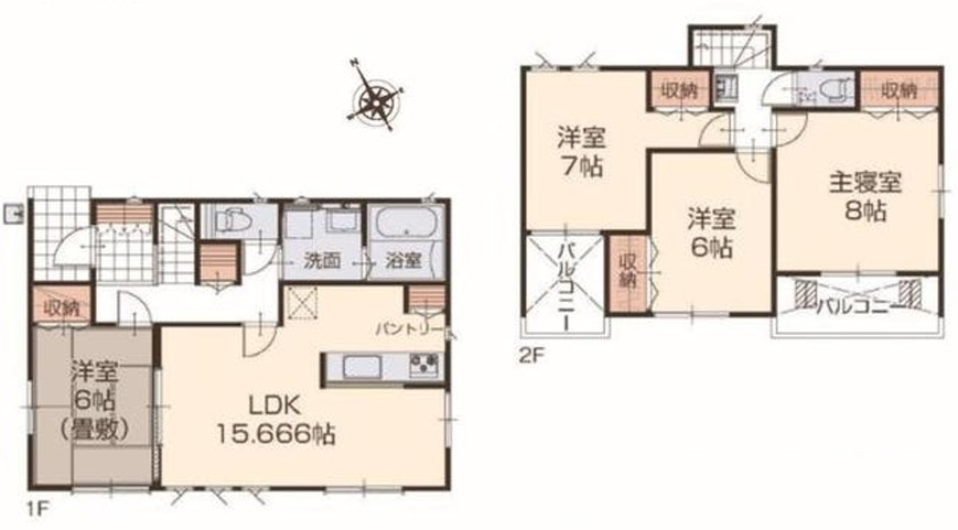 いろどりアイタウン那須塩原並木町　3号棟の間取り
