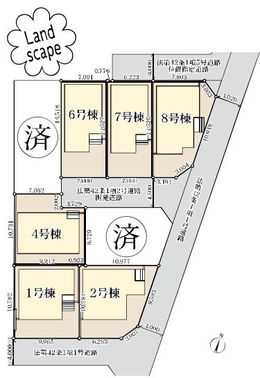 藤沢市石川6丁目新築戸建て　2号棟の区画図|間取図「藤沢市石川6丁目新築戸建て　2号棟」