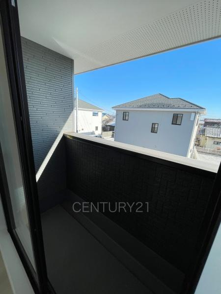 前橋市東善町１期２号棟のバルコニー|独立バルコニーが２ヶ所あります。