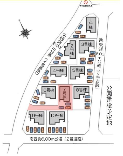 第３富士見町時沢７号棟の区画図|区画図