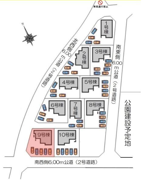 第３富士見町時沢９号棟の区画図|区画図