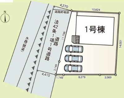 【区画図】 | 前橋市茂木町第４（１号棟） | 区画図
