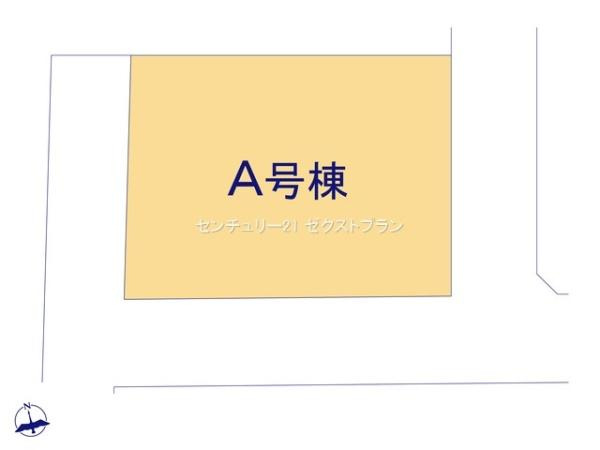 高崎市飯塚町A号棟の区画図|区画図