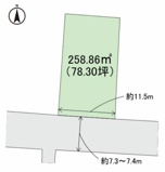 伊勢崎市今泉町一丁目土地の画像