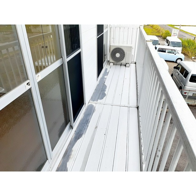 リバーハーフハイツのバルコニー