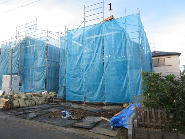 【仲介手数料無料】新築戸建　嵐山町むさし台3-15-6（全2棟）の前面道路含む現地写真